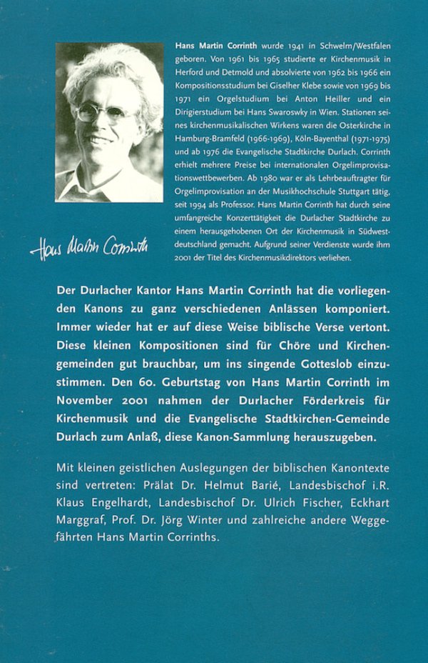 H. M. Corrinth: Gesegnet und behütet. Biblische Kanons